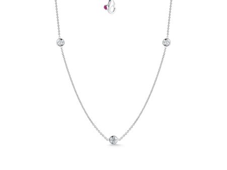 Roberto Coin Diamonds By The Inch 3 Station Necklace on Sale