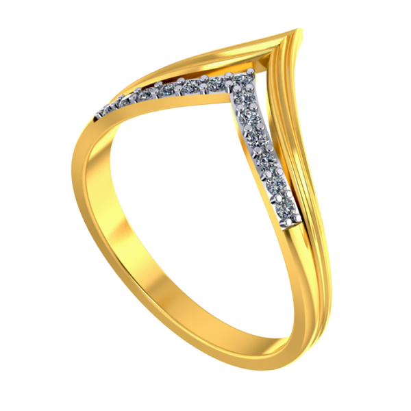 Unique 14k Gold And Diamond Thumb Ring From Pc Chandra Jewellers For Women on Sale