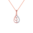 14KT (585) Rose Gold And Diamond Pendant For Women Discount