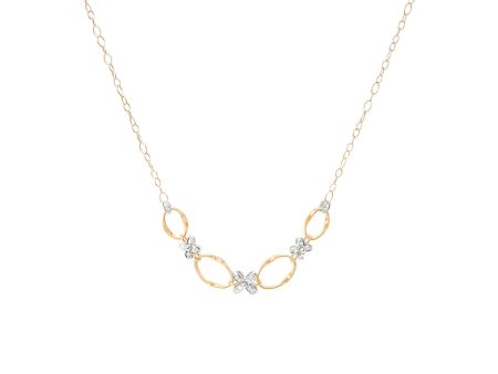 Marco Bicego Marrakech Onde Half Necklace with Diamond Flowers Online Hot Sale