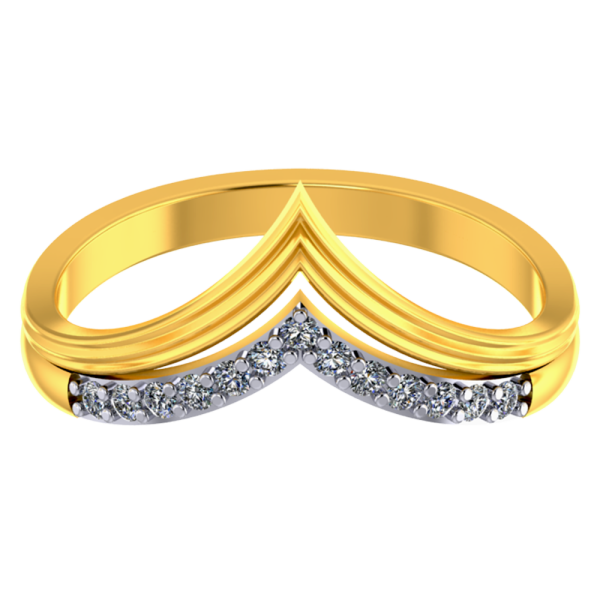 Unique 14k Gold And Diamond Thumb Ring From Pc Chandra Jewellers For Women on Sale