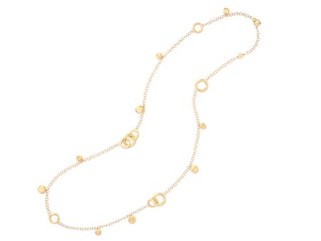 Marco Bicego Jaipur Gold Link & Charm Long Necklace Cheap