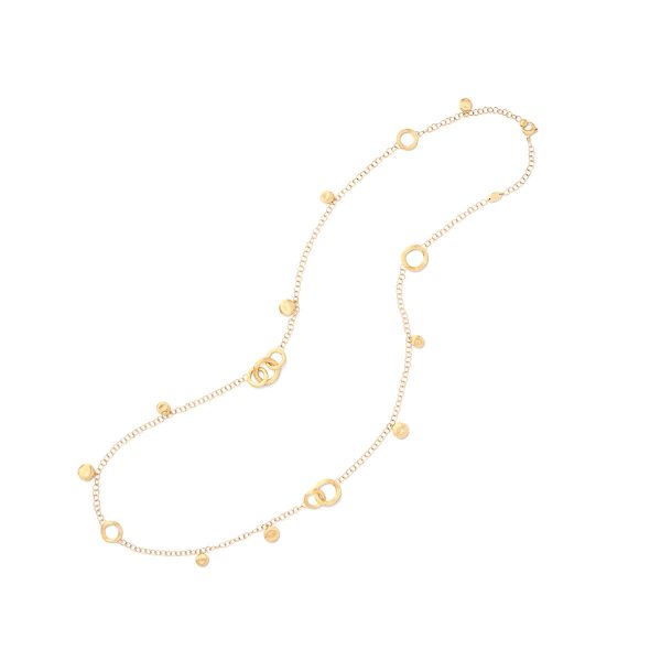 Marco Bicego Jaipur Gold Link & Charm Long Necklace Cheap