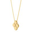 Topper Italia Gold Moveable Square Pendant Necklace Fashion