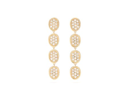 Marco Bicego Lunaria Diamond Pavé Drop Earrings Online Hot Sale