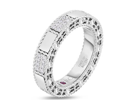 Roberto Coin Mosaic Alternating Diamond Ring For Discount