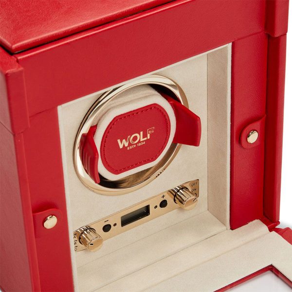 Wolf Palermo Single Watch Winder with Jewelry Storage Online Hot Sale