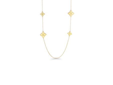 Roberto Coin 18KT Gold Station Necklace with Diamonds 7771389AJ36X Sale