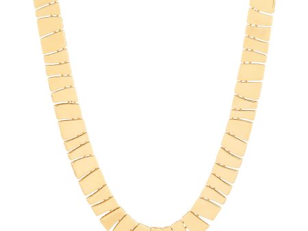 Topper Italia Gold Solid Geometric Necklace Sale