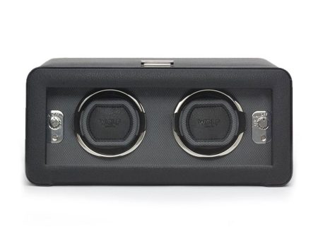 Wolf Windsor Double Watch Winder with Cover Online Sale