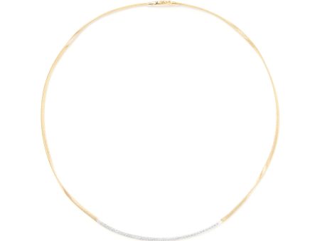 Marco Bicego Marrakech Coil Necklace with Diamond Bar Hot on Sale