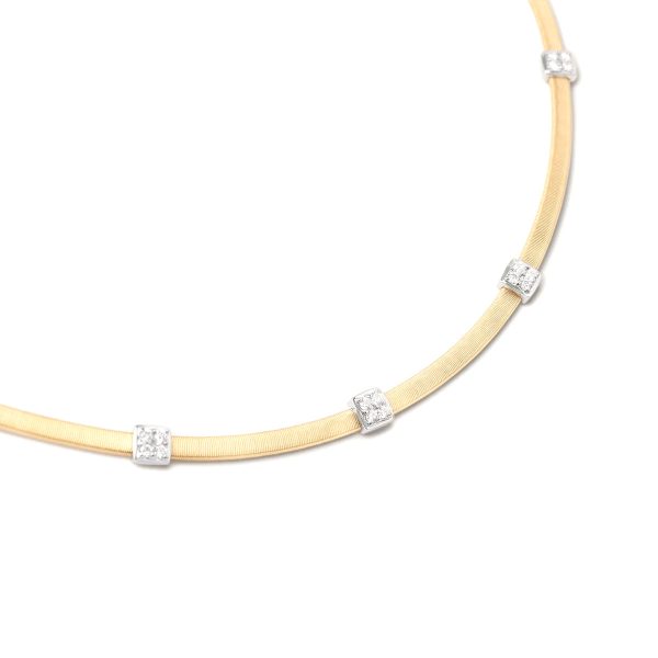 Marco Bicego Masai Coil Necklace With Diamond Stations Online