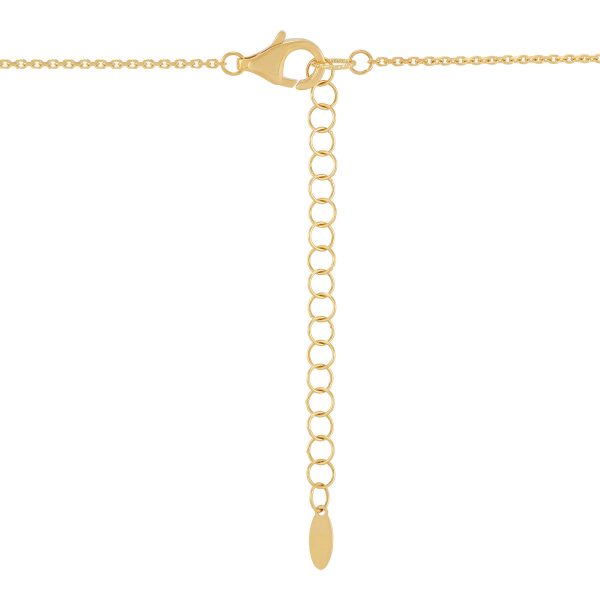 Topper Italia Gold Moveable Square Pendant Necklace Fashion