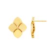 Topper Italia Gold Square Stud Earrings For Sale