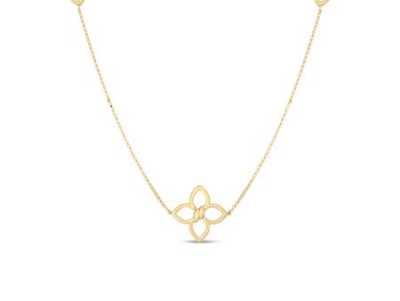 Roberto Coin Cialoma Diamond Flower Station Long Necklace Online Sale