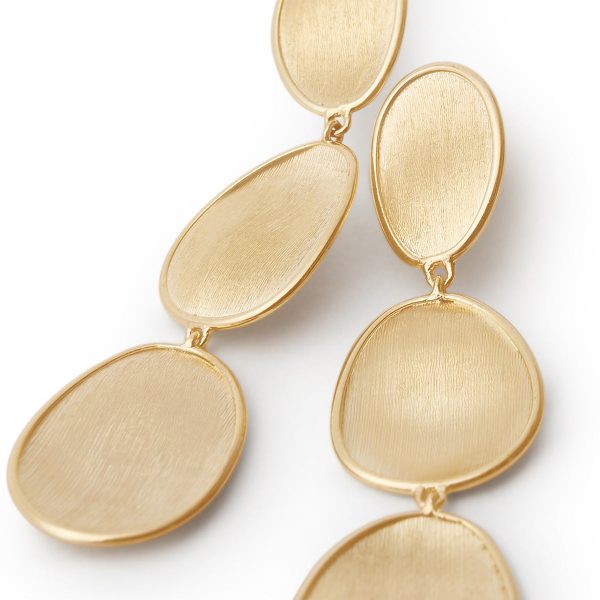 Marco Bicego Lunaria Three-Drop Large Earrings on Sale