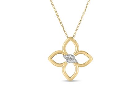 Roberto Coin Cialoma Small Diamond Flower Necklace Online