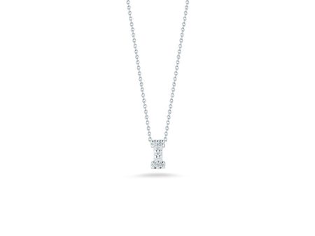 Roberto Coin Tiny Treasures Diamond Love Letter “I” Necklace Discount