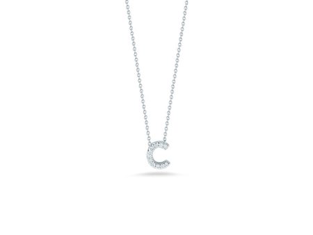 Roberto Coin Tiny Treasures Diamond Love Letter “C” Necklace Online