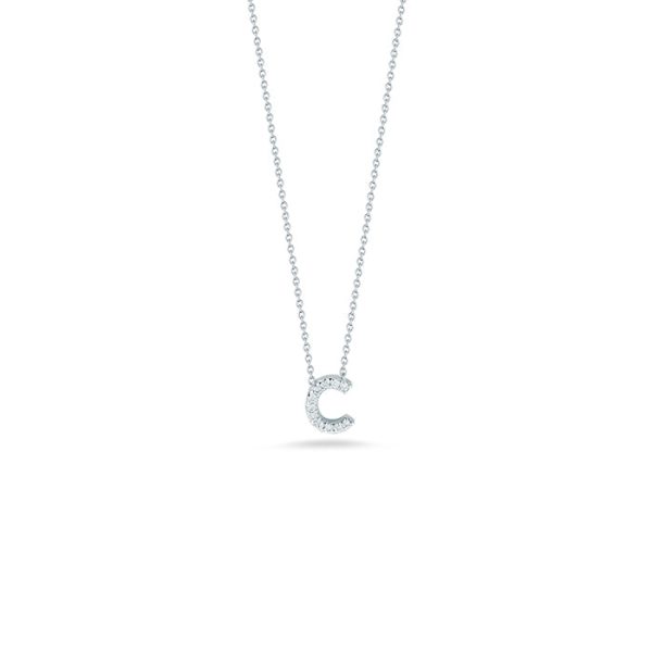 Roberto Coin Tiny Treasures Diamond Love Letter “C” Necklace Online