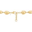 Topper Italia Gold Necklace With Oval Beads Hot on Sale