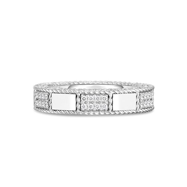 Roberto Coin Mosaic Alternating Diamond Ring For Discount