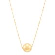 Topper Italia Gold Beaded Station Chain Necklace Cheap