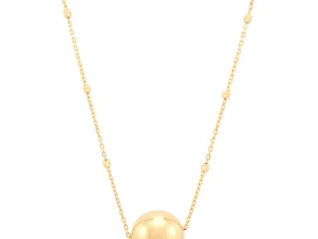 Topper Italia Gold Beaded Station Chain Necklace Cheap