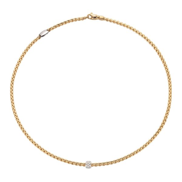 FOPE Eka Necklace With Diamond Pave  Online Hot Sale