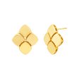 Topper Italia Gold Square Stud Earrings For Sale