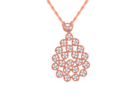 14KT (585) Rose Gold And Solitaire Pendant For Women Online Hot Sale