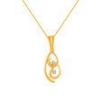 14k (585) Yellow Gold And Diamond Pendant For Women Online Hot Sale