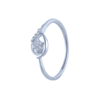 14k (585) White Gold And Diamond Ring For Women Online Sale