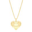 Topper Italia Gold Heart Pendant Necklace For Discount