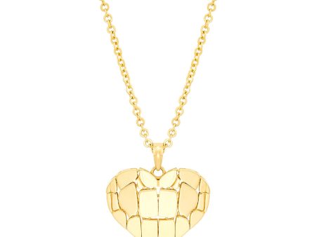 Topper Italia Gold Heart Pendant Necklace For Discount