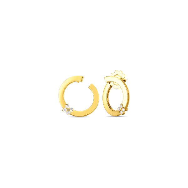 Roberto Coin Love In Verona Flower Circle Earrings Sale