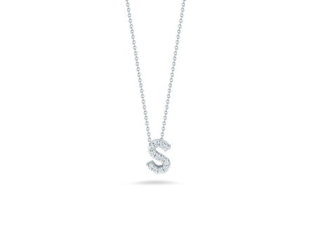 Roberto Coin Tiny Treasures Diamond Love Letter “S” Necklace Online