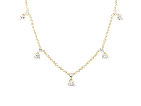 Roberto Coin Diamonds By The Inch Dangling 5 Station Necklace For Cheap