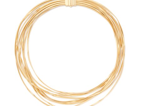 Marco Bicego Marrakech Nine-Strand Coil Necklace For Sale