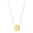 Topper Italia Gold Round Starburst Pendant Necklace Hot on Sale