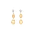 Marco Bicego Lunaria Three-Drop Earrings With Diamonds Discount