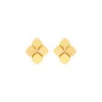 Topper Italia Gold Square Stud Earrings For Sale