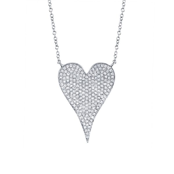 Shy Creation Diamond Heart Necklace SC55002481 For Sale