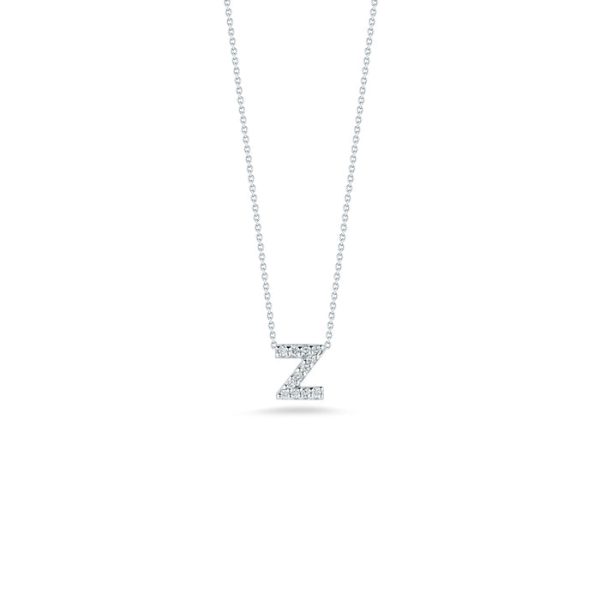 Roberto Coin Tiny Treasures Diamond Love Letter “Z” Necklace Hot on Sale