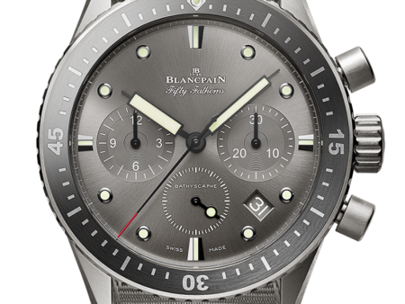 Blancpain Fifty Fathoms Bathyscaphe Chronograph Titanium 5200 1210 NAGA For Sale