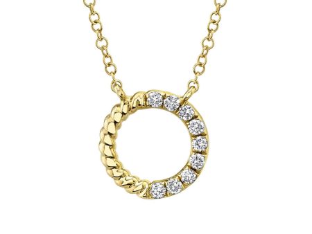 Shy Creation Diamond Circle Necklace SC55021943 Hot on Sale