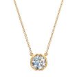 J evar Lotus Petals Solitaire Diamond Pendant Necklace Hot on Sale