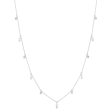 Shy Creation Diamond Baguette Bezel Necklace Online Sale