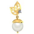 14k Alluring Pearl Drop Diamond Pendant For Women From Pc Chandra For Cheap