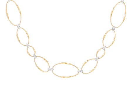 Marco Bicego Marrakech Onde Diamond Flat Link Collar Necklace Sale